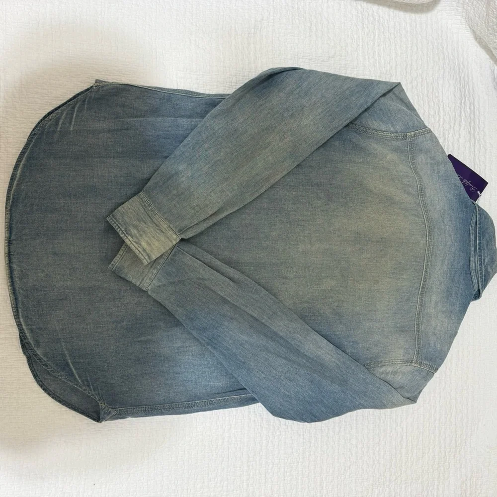 Ralph Lauren collection Light Blue Denim Shirt, size 4, brand new. Women’s - Picture 5 of 9